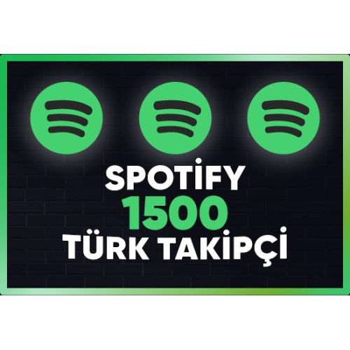  ⚡ TÜRK SPOTİFY 1500 TAKİPÇİ ⚡